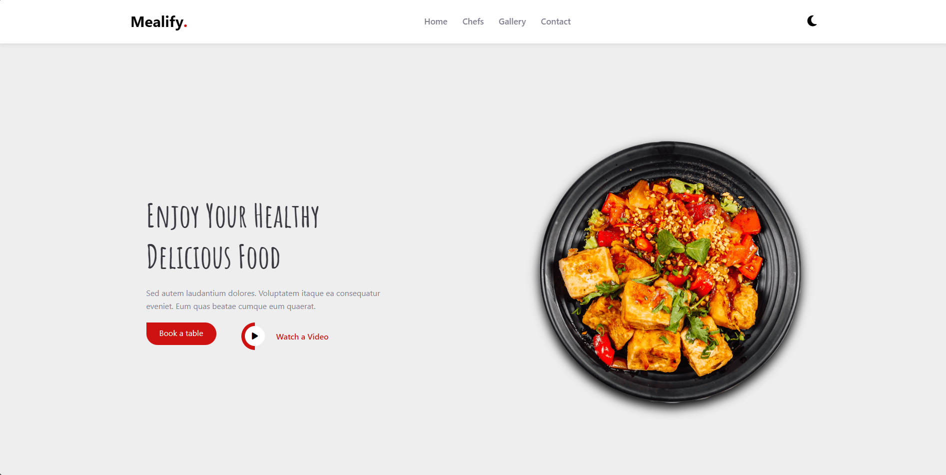Mealify — Restaurant Website