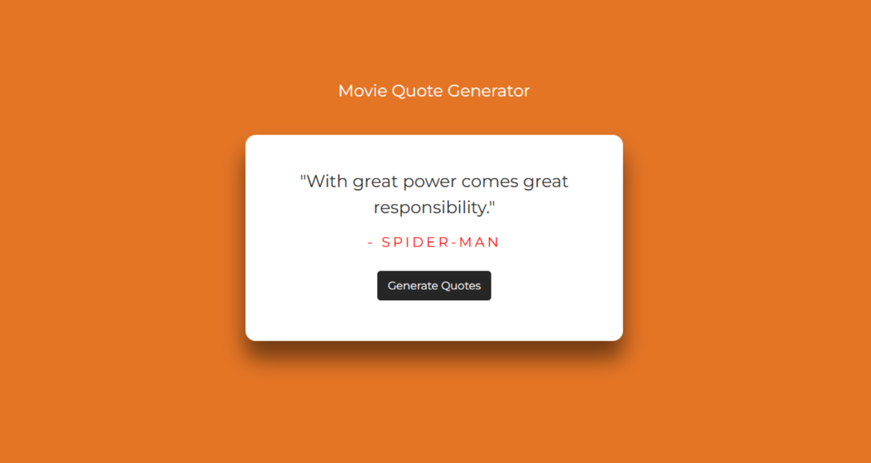 Movie Quote Generator